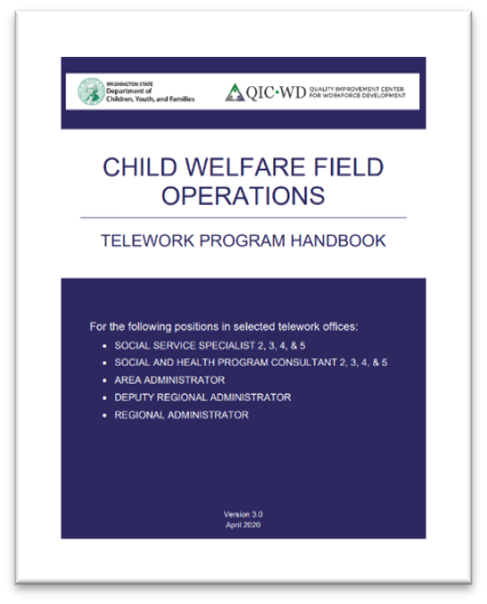 Child Welfare Field Operations Telework Program Handbook cover