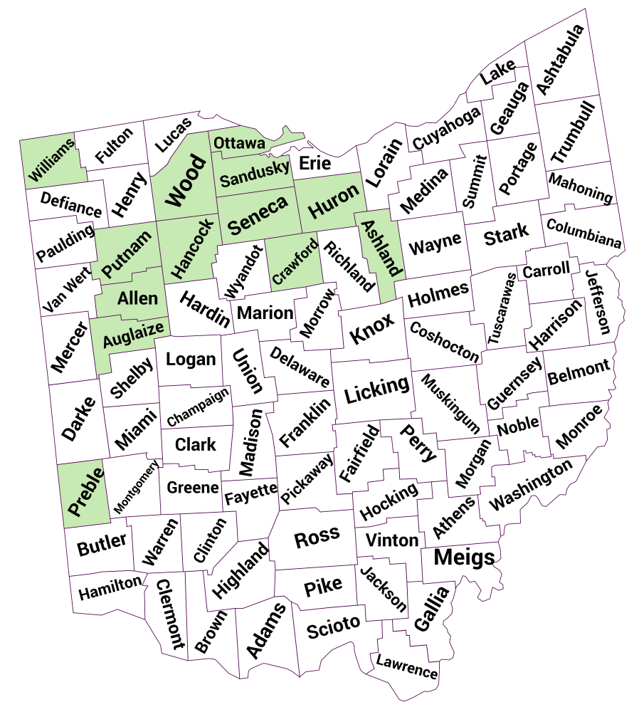 Ohio County map